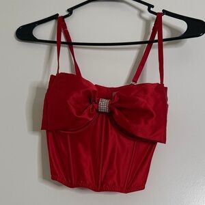 Victoria's Secret Red Bra with Bow Detail